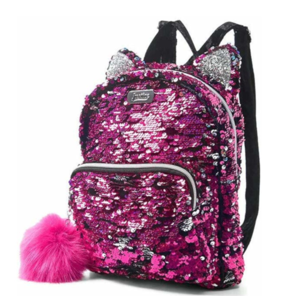 Justice Girls Flip Sequin Kitty Ears Mini Backpack